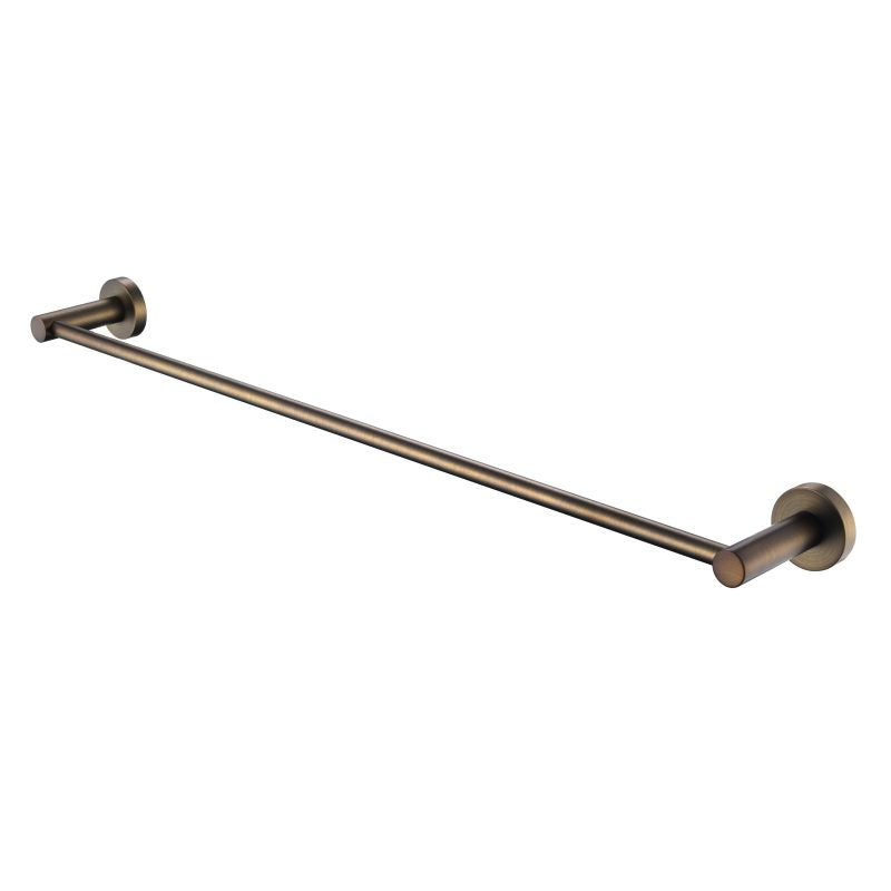 Modern National Single Towel Rail 750mm Antique Brass