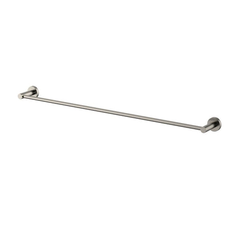 Modern National Single Towel Rail 750mm Brushed Nickel