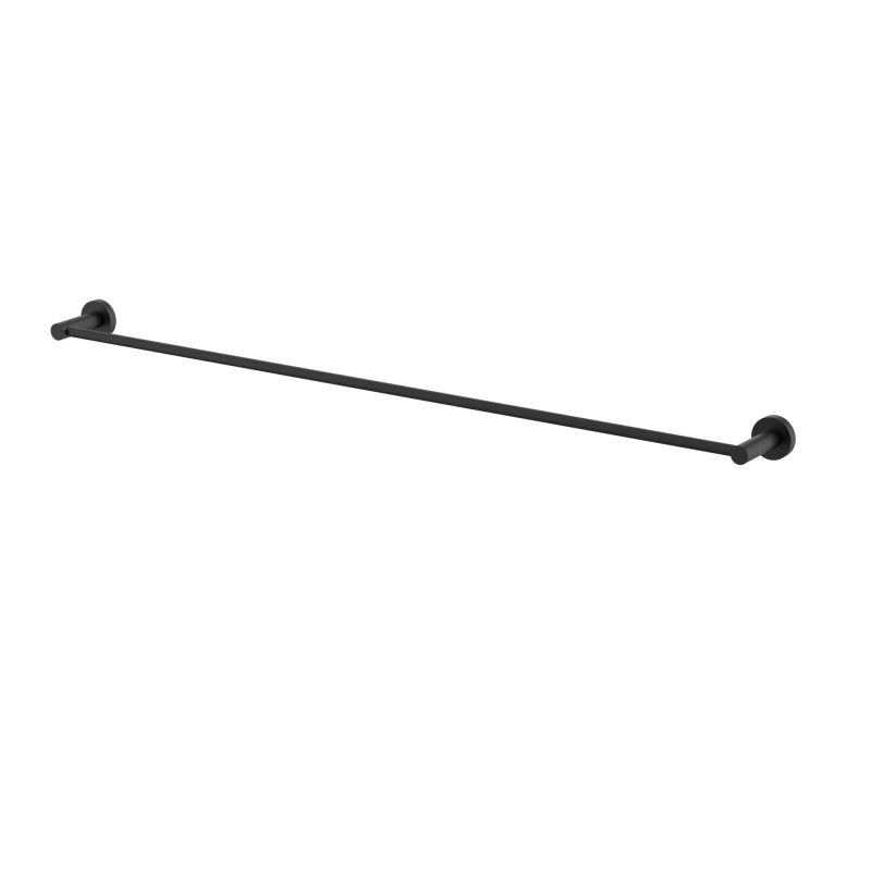 Modern National Mirage Single Towel Rail 900mm Black