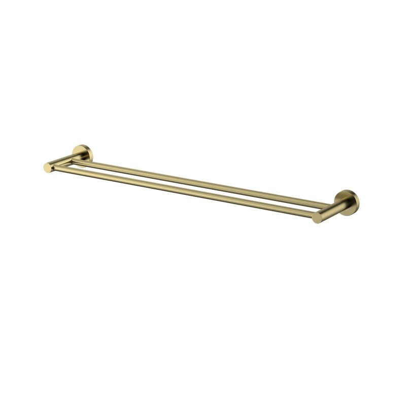 Modern National Mirage Double Towel Rail 600mm Brushed Bronze