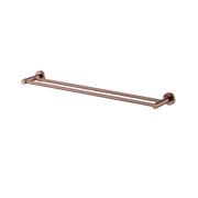 Modern National Mirage Double Towel Rail 600mm Champagne