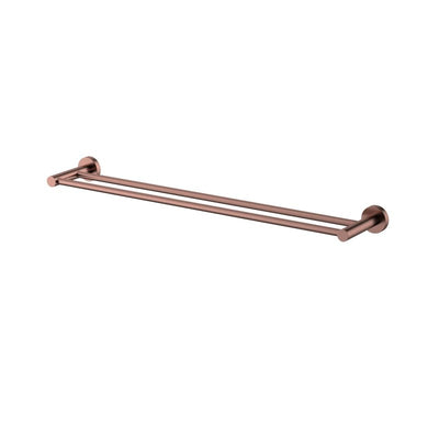 Modern National Mirage Double Towel Rail 600mm Champagne