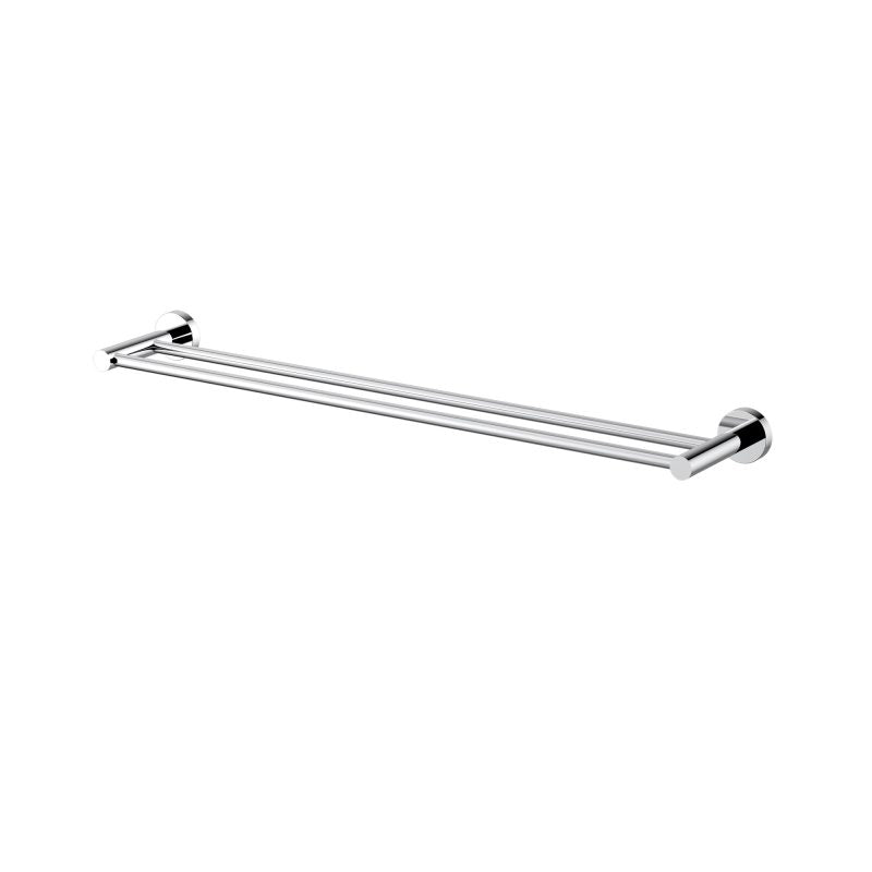 Modern National Mirage Double Towel Rail 600mm Chrome