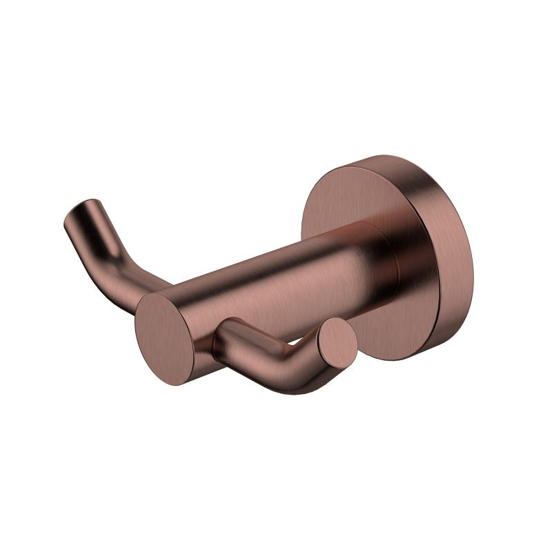 Modern National Mirage Double Robe Hook Champagne
