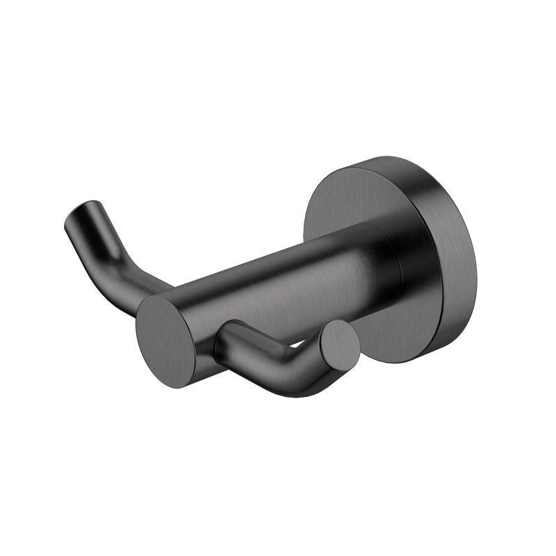 Modern National Mirage Double Robe Hook Gun Metal