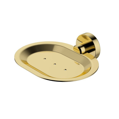 Modern National Soap Dish Polished Brass