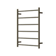 Modern National Mirage 6 Bar Heated Towel Rail Antique Brass