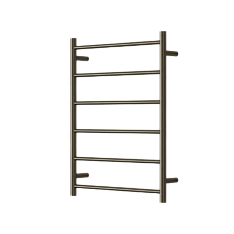 Modern National Mirage 6 Bar Heated Towel Rail Antique Brass