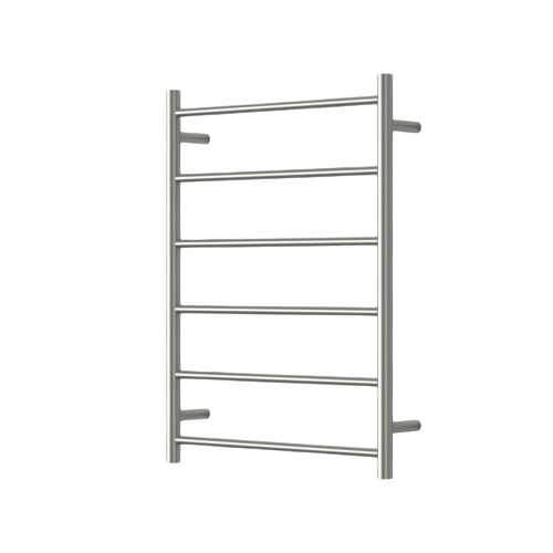 Modern National Mirage 6 Bar Heated Towel Rail Brushed Nickel