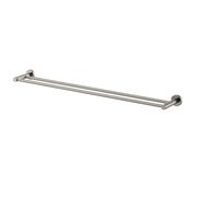 Modern National Mirage Double Towel Rail 750mm Brushed Nickel