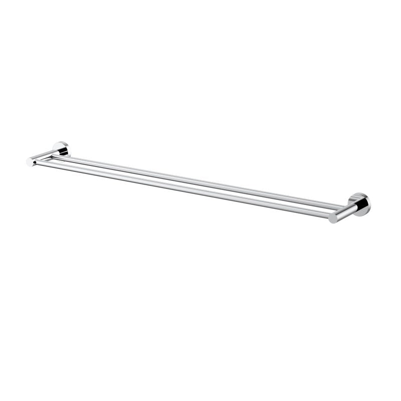 Modern National Mirage Double Towel Rail 750mm Chrome