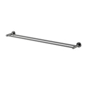 Modern National Mirage Double Towel Rail 750mm Gun Metal