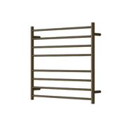 Modern National Mirage 8 Bar Heated Towel Rail Antique Brass