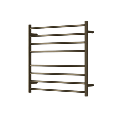 Modern National Mirage 8 Bar Heated Towel Rail Antique Brass