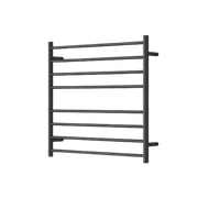 Modern National Mirage 8 Bar Heated Towel Rail Matte Black