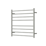 Modern National Mirage 8 Bar Heated Towel Rail Brushed Nickel