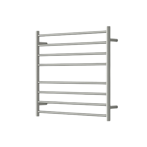 Modern National Mirage 8 Bar Heated Towel Rail Brushed Nickel