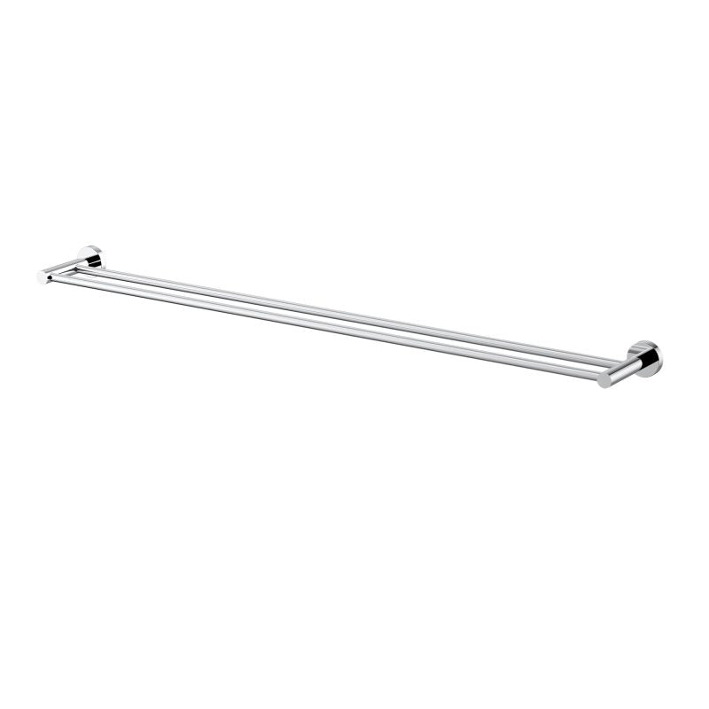 Modern National Mirage Double Towel Rail 900mm Chrome