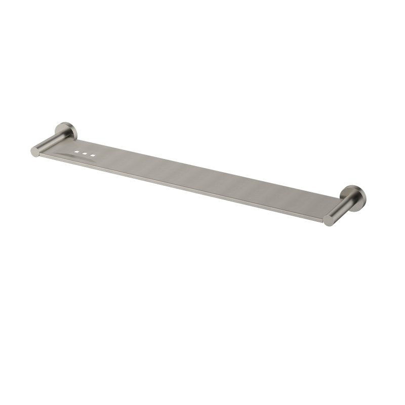 Modern National Mirage Metal Shelf Brushed Nickel