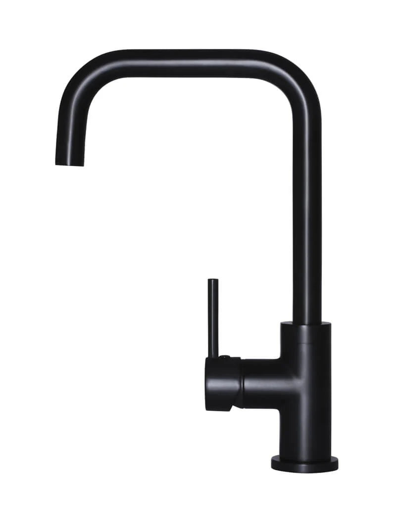 Meir Round Kitchen Mixer Tap - Matte Black