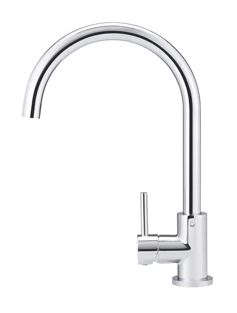 Meir Round Kitchen Mixer Tap - Polished Chrome