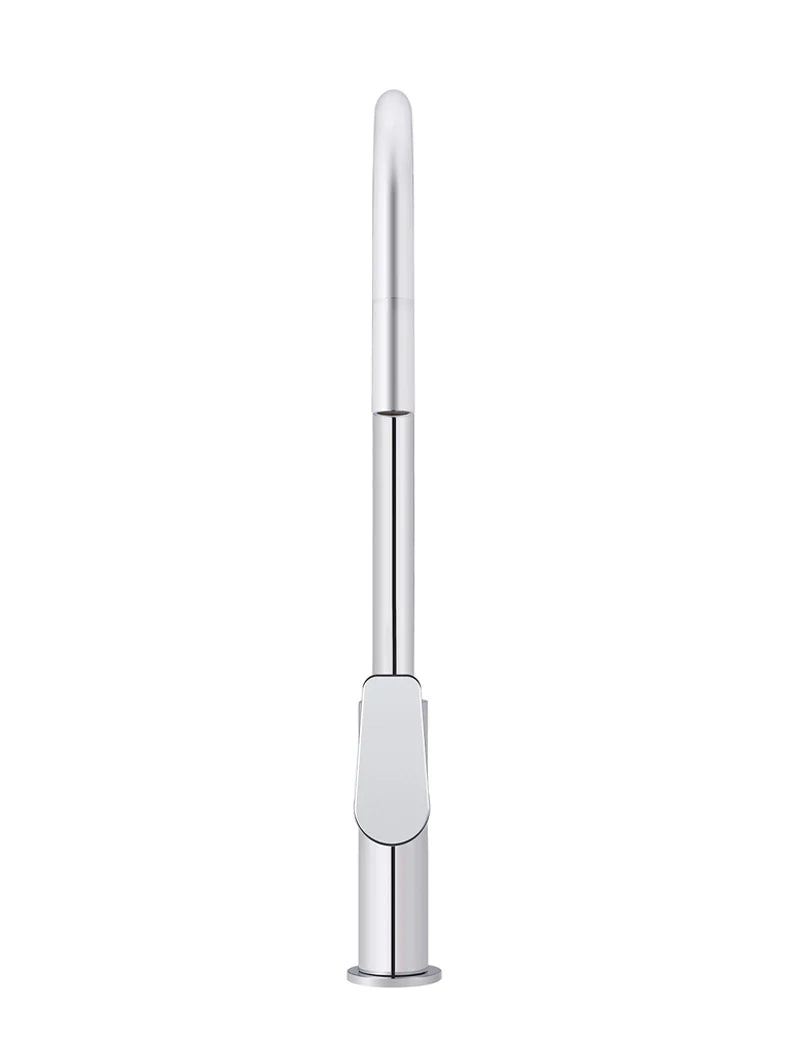 Meir Round Paddle Piccola Pull Out Kitchen Mixer Tap - Chrome