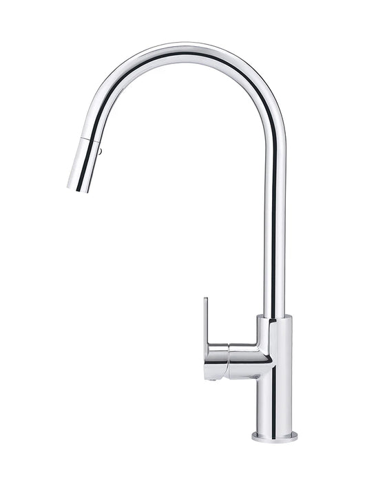 Meir Round Paddle Piccola Pull Out Kitchen Mixer Tap - Chrome