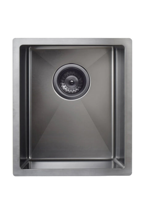 Meir Kitchen Sink - Single Bowl 380 x 440 - Brushed Gun Metal
