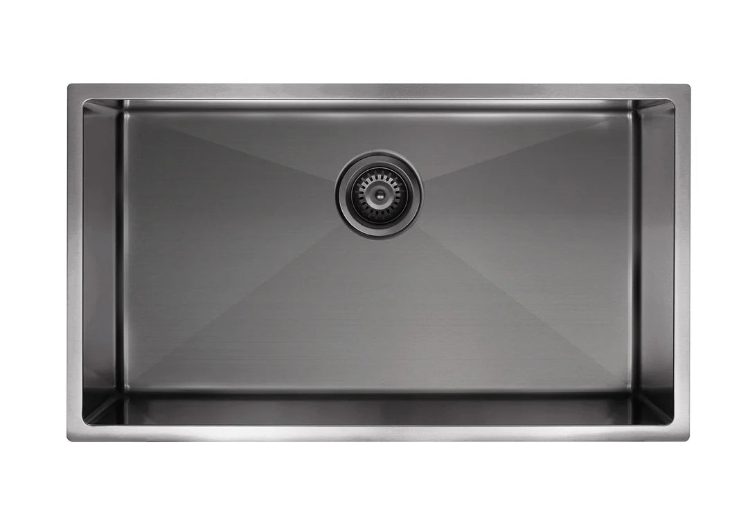 Meir Lavello Kitchen Sink - Single Bowl 760 x 440 - Gunmetal