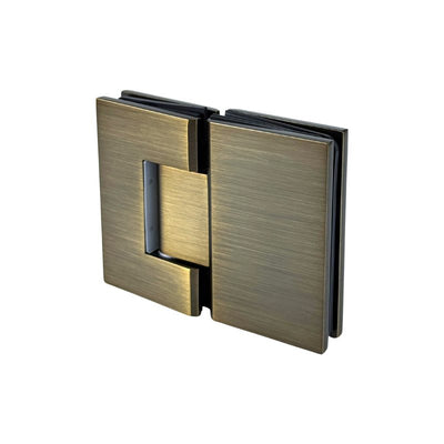 Modern National Shower Door Hinge 180 Degrees - Antique Brass