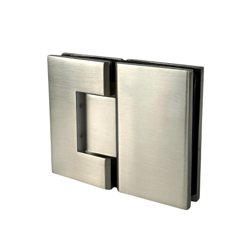 Modern National Shower Door Hinge 180 Degrees - Brushed Nickel