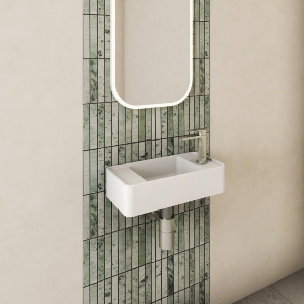 Omvivo MOD 500 Wall Basin 0th with Overflow