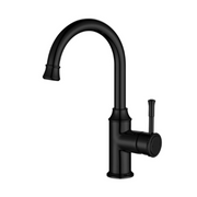 Modern National Montpellier Gooseneck High Rise Basin Mixer - Matte Black