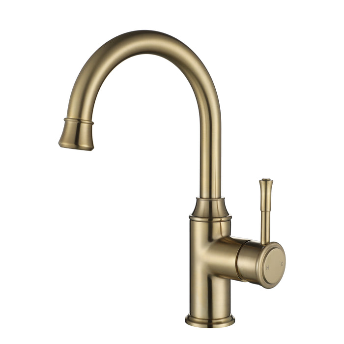 Modern National Montpellier Gooseneck High Rise Basin Mixer