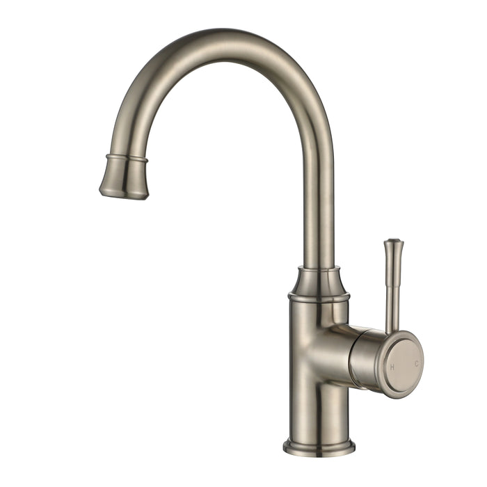 Modern National Montpellier Gooseneck High Rise Basin Mixer