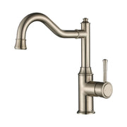 Modern National Montpellier Shepherd's Crook Kitchen Mixer - Brushed Nickel