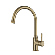 Modern National Montpellier Gooseneck Kitchen Mixer - Brushed Bronze