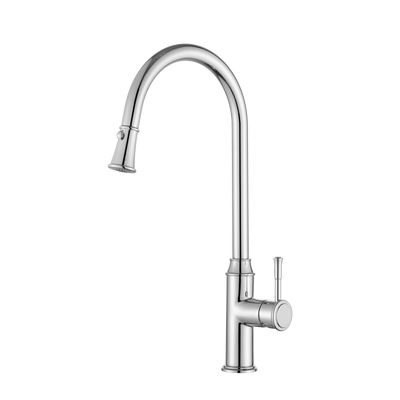 Modern National Montpellier Pull-Out Kitchen Mixer - Chrome