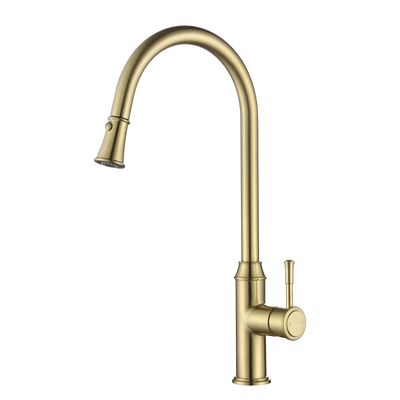 Modern National Montpellier Pull-Out Kitchen Mixer - Brushed Bronze