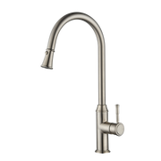 Modern National Montpellier Pull-Out Kitchen Mixer - Brushed Nickel