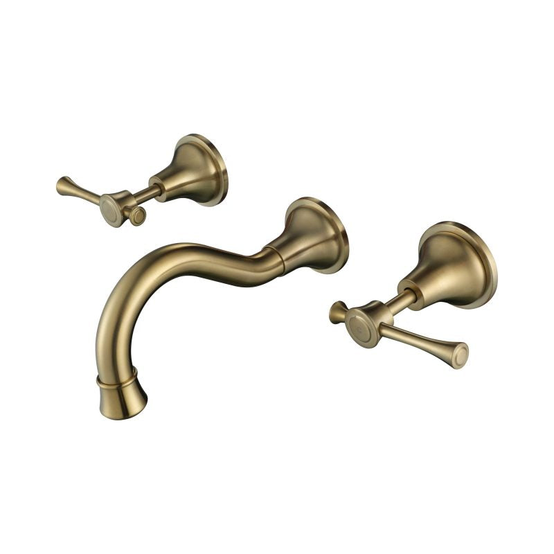 Modern National Montpellier Wall Spa & Sink Set - Brushed Bronze