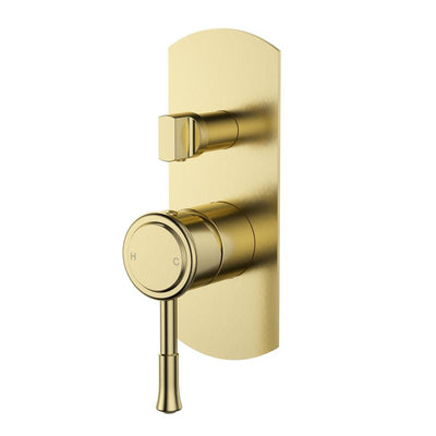 Modern National Montpellier Shower Diverter Mixer - Brushed Bronze