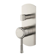 Modern National Montpellier Shower Diverter Mixer - Brushed Nickel