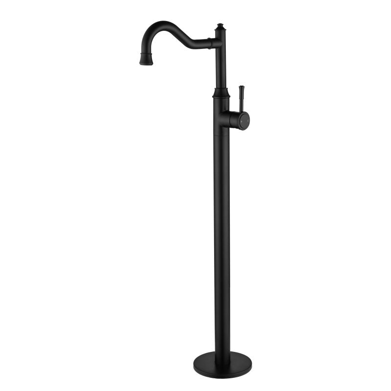 Modern National Montpellier Freestanding Bath Mixer - Matte Black
