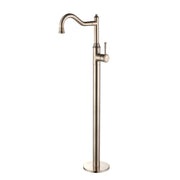 Modern National Montpellier Freestanding Bath Mixer - Brushed Nickel