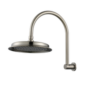 Modern National Montpellier Shower Arm With Shower Head - Brushed Nickel
