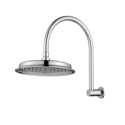 Modern National Montpellier Shower Arm With Shower Head - Chrome