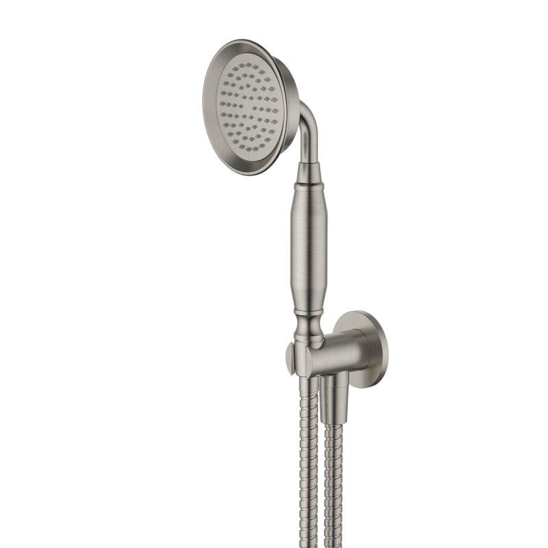 Modern National Montpellier Hand Shower on Bracket - Brushed Nickel