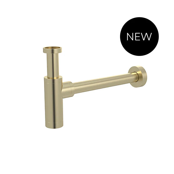 Meir Round bottle trap for 32mm basin waste - Tiger Bronze