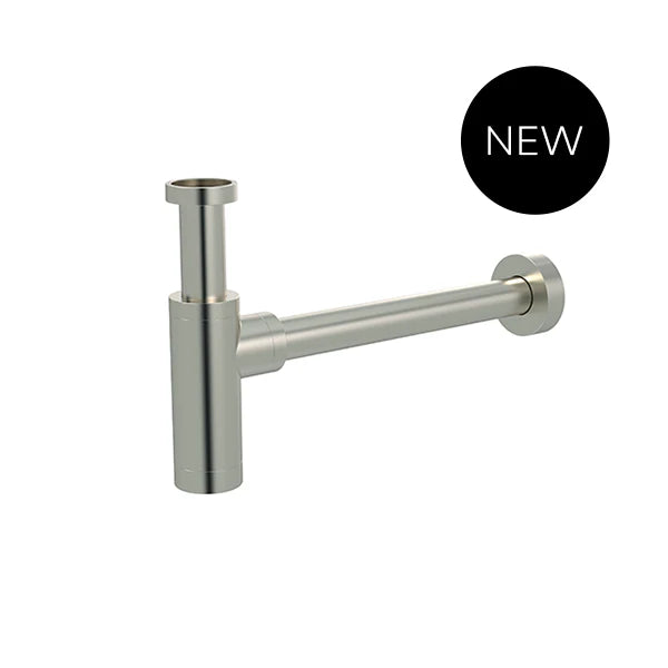 Meir Round bottle trap for 32mm basin waste - Brushed Nickel